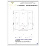 Donatello Italian Bedroom Set in Walnut Finish