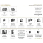 Donatello Italian Bedroom Set in Walnut Finish