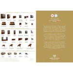 Donatello Italian Bedroom Set in Walnut Finish