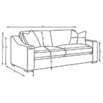 Ashlyn Upholstered Sloped Arms Sofa White 509891 by Coaster Furniture 25
