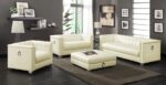 Chaviano Tufted Upholstered Sofa Pearl White 505391 by Coaster Furniture 34