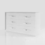 Mat Majesty White Bedroom Set with Light and Carmen Cases