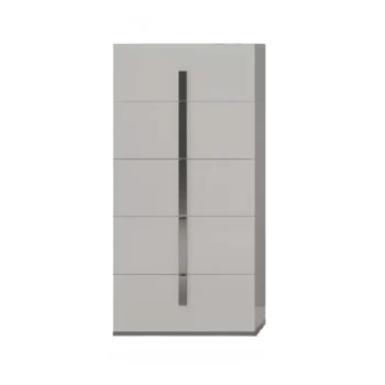 High Gloss Lacquer Carrara White Chest