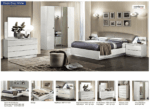High Gloss Lacquer Onda DROP Bed WHITE p12041 By ESF Furniture 14