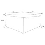 Freddie upholstered square ottoman pearl 551643 by coaster furniture Benches and Ottomans Mobilia Cleopatra 19 Freddie upholstered square ottoman pearl 551643 by coaster furniture 19