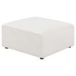 Freddie upholstered square ottoman pearl 551643 by coaster furniture Benches and Ottomans Mobilia Cleopatra 15 Freddie upholstered square ottoman pearl 551643 by coaster furniture 15