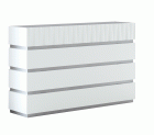 Marina White Single Dresser 120cm
