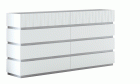 Marina White Double Dresser 150cm