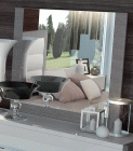 Mangano Mirror **(Connecting to the dresser by mirror supports which sold separately)**