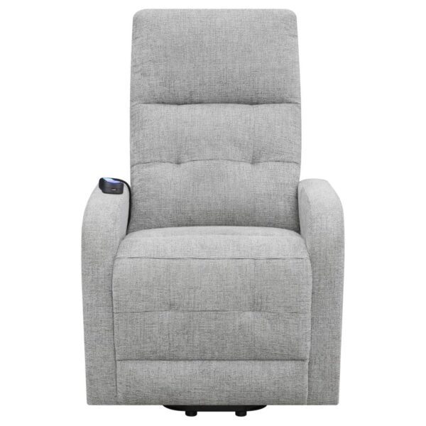 Tufted Upholstered Power Lift Recliner Grey 609402P by Coaster Furniture 22