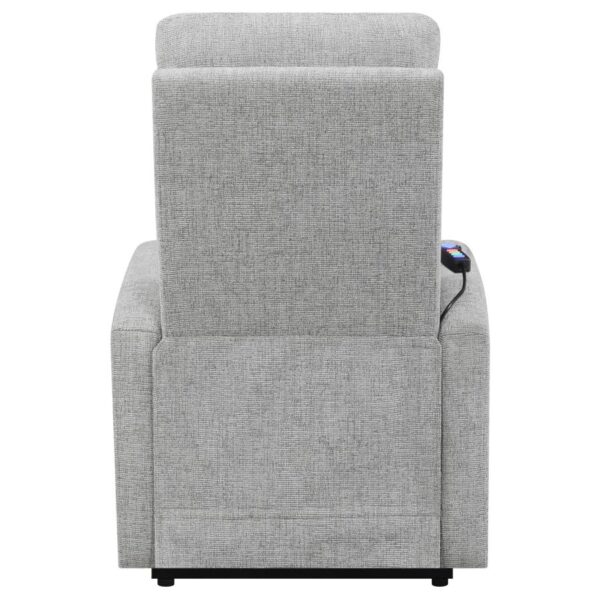 Tufted Upholstered Power Lift Recliner Grey 609402P by Coaster Furniture 23