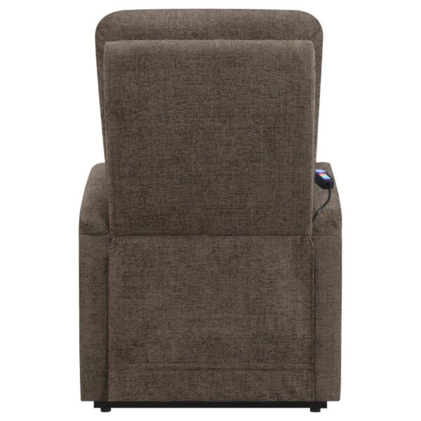 Power Lift Recliner with Storage Pocket Brown 609404P by Coaster Furniture 27