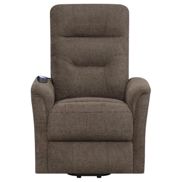 Power Lift Recliner with Storage Pocket Brown 609404P by Coaster Furniture 23
