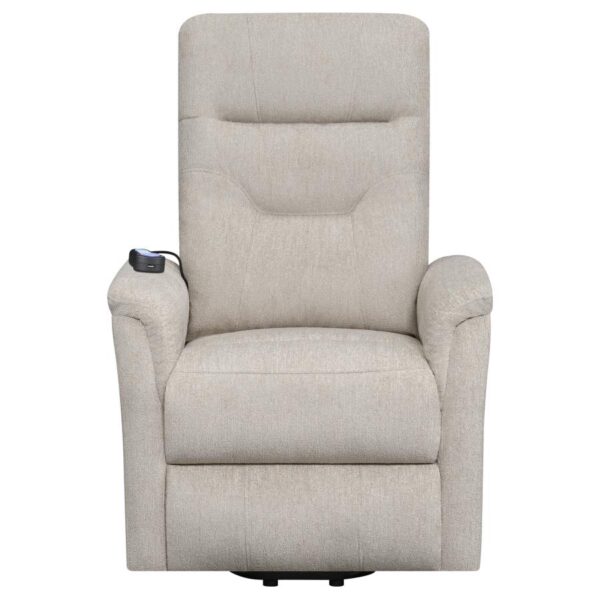 Power Lift Recliner with Storage Pocket Beige 609405P by Coaster Furniture 23