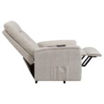 Power Lift Recliner with Storage Pocket Beige 609405P by Coaster Furniture 38