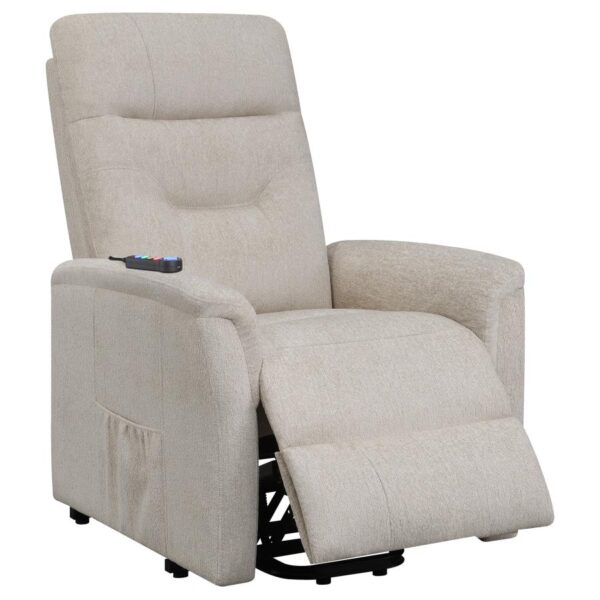 Power Lift Recliner with Storage Pocket Beige 609405P by Coaster Furniture 22