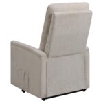 Power Lift Recliner with Storage Pocket Beige 609405P by Coaster Furniture 35