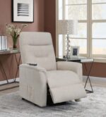 Power Lift Recliner with Storage Pocket Beige 609405P by Coaster Furniture 32