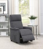 Power Lift Recliner with Wired Remote Charcoal 609406P by Coaster Furniture 32