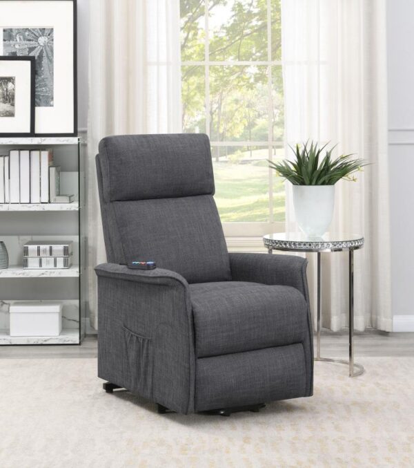 Power Lift Recliner with Wired Remote Charcoal 609406P by Coaster Furniture 17