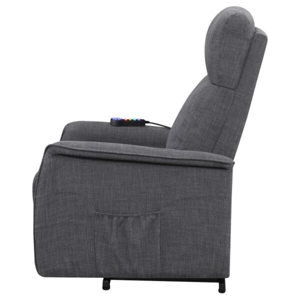 Power Lift Recliner with Wired Remote Charcoal 609406P by Coaster Furniture 24