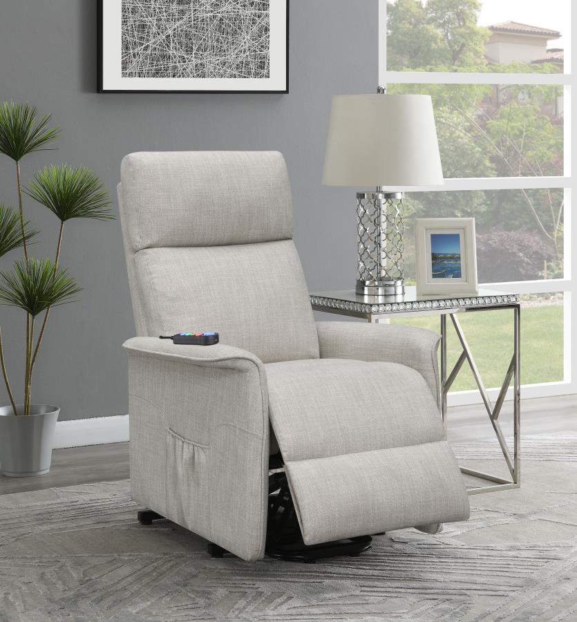 Power Lift Recliner with Wired Remote Beige 609407P by Coaster Furniture 18