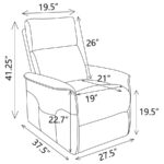 Power Lift Recliner with Wired Remote Beige 609407P by Coaster Furniture 44