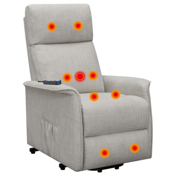 Power Lift Recliner with Wired Remote Beige 609407P by Coaster Furniture 26
