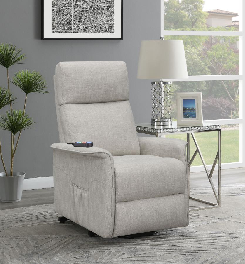 Power Lift Recliner with Wired Remote Beige 609407P by Coaster Furniture