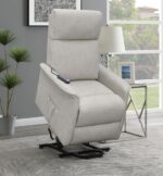 Power Lift Recliner with Wired Remote Beige 609407P by Coaster Furniture 33