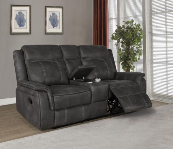 Lawrence Upholstered Tufted Back Motion Loveseat 603505 by Coaster Furniture 13