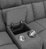 Bahrain Upholstered Power Sofa Charcoal 609541P by Coaster Furniture 17