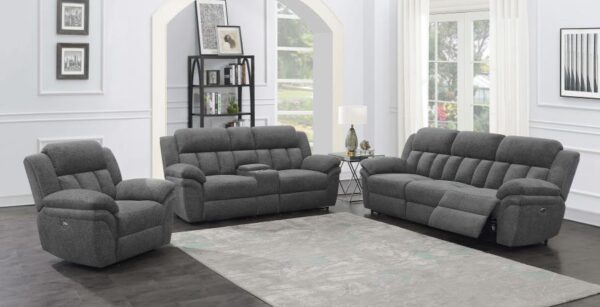 Bahrain Upholstered Power Sofa Charcoal 609541P by Coaster Furniture 14