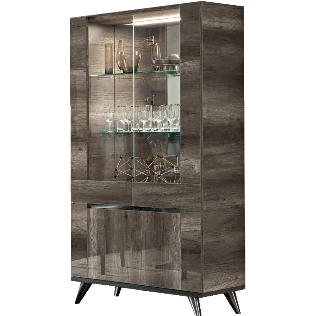 High Gloss Lacquer Medea 2 Door China By Esf Furniture | Mobilia Cleopatra 3 High Gloss Lacquer Medea 2 Door China