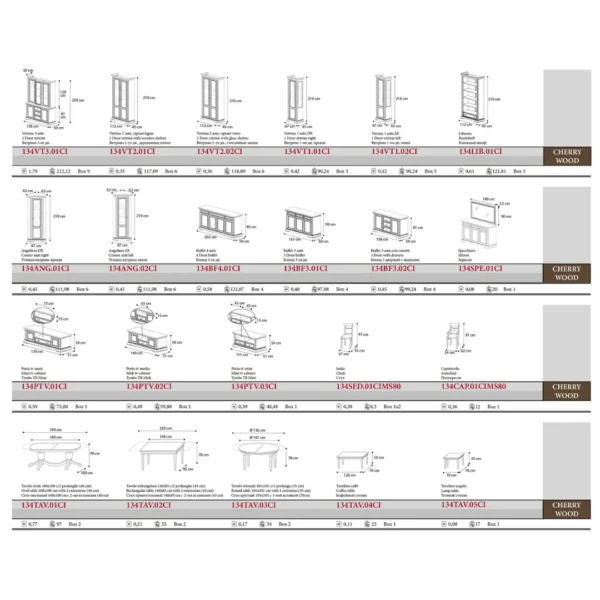 Treviso Cherry Day Dining Room Set