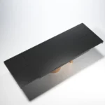 Shiny Wave Dining Table Dark Grey