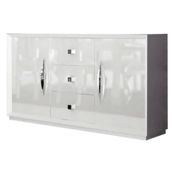High Gloss Lacquer Carmen Buffet White