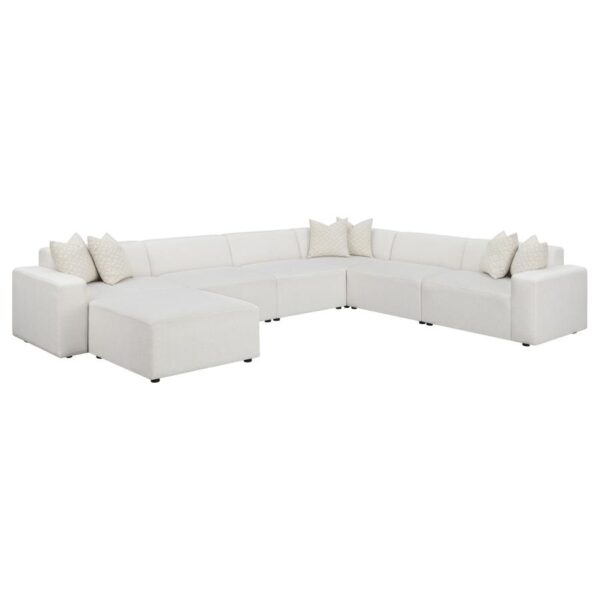 Freddie Upholstered Tight Back LAF Chair Pearl 551644LAF by Coaster Furniture 21