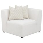 Freddie Upholstered Corner Pearl 551642 by Coaster Furniture Sectional Sofas Mobilia Cleopatra 19 Freddie Upholstered Corner Pearl 551642 by Coaster Furniture 19