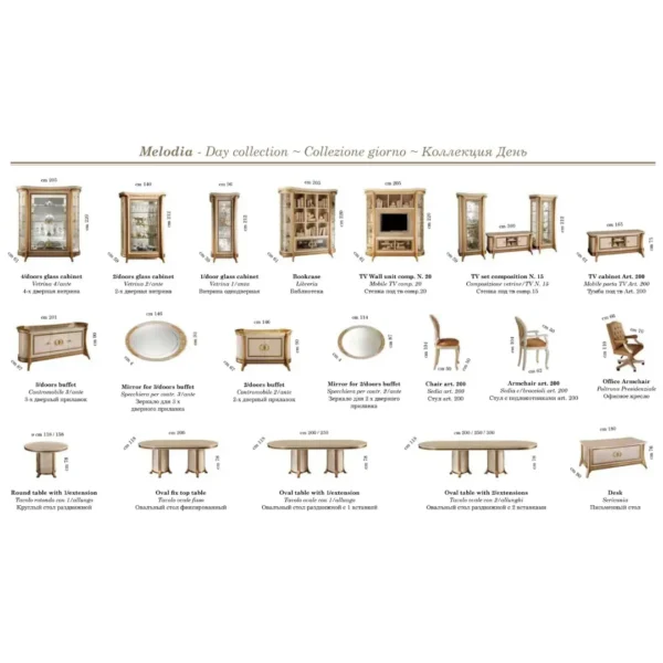 High Gloss Lacquer Melodia Dining Table