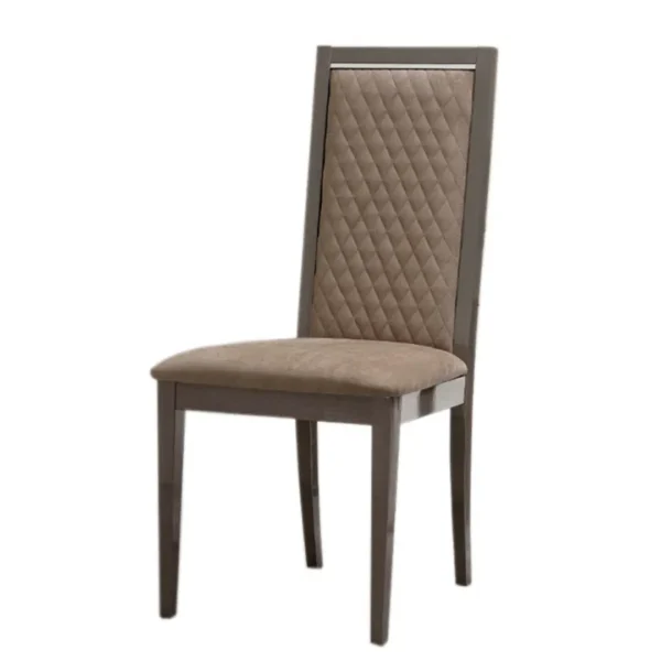 High Gloss Lacquer Platinum Rombi Chair