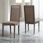 High Gloss Lacquer Platinum Rombi Chair