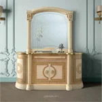 High Gloss Lacquer Aida 4 Door Buffet Ivory
