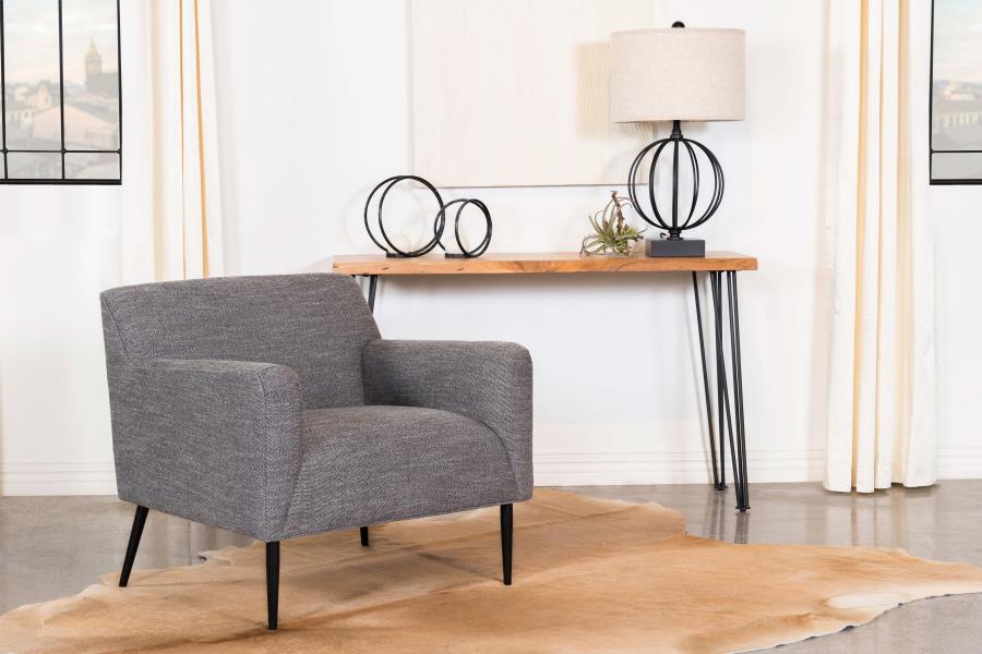 Darlene Upholstered Tight Back Accent Chair Charcoal 905640 by Coaster Furniture