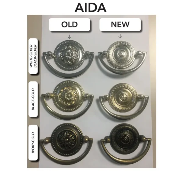 High Gloss Lacquer Aida Ivory Bedroom Set with Gold, Camelgroup Italy