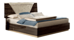 High Gloss Lacquer, Mat Smart Bed Walnut p12686 By ESF Furniture 9