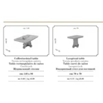 Liberty Coffee and End Table By Arredoclassic