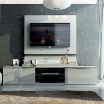 High Gloss Lacquer Granada TV Base With Panel By ESF Furniture