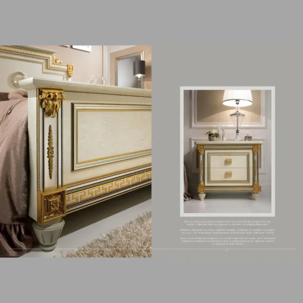 High Gloss Lacquer, Mat Liberty Night Bedroom Set