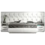 High Gloss Lacquer, Mat Emporio White Bed
